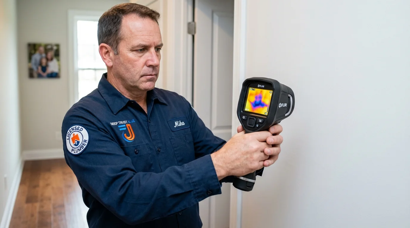 Thermal imaging leak detection by Johns Plumbing LLC in Steger